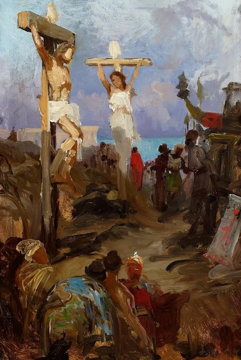 Christian Golgotha, Sketch