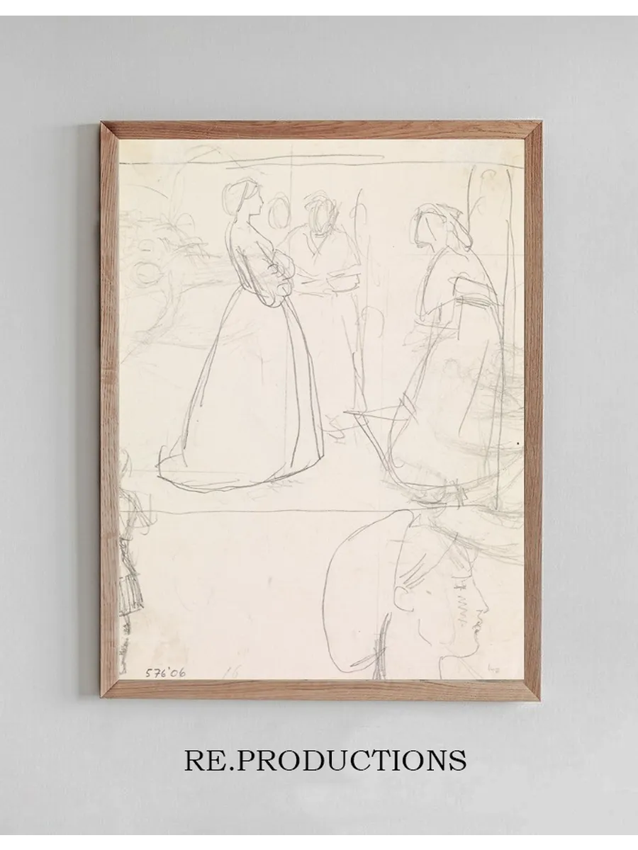 Christina Rossetti's Maude Clare Figure and Head Studies