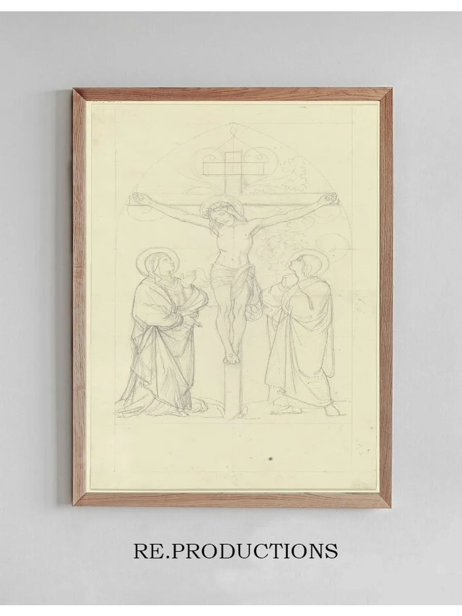Christus Am Kreuz Zwischen Maria Und Johannes