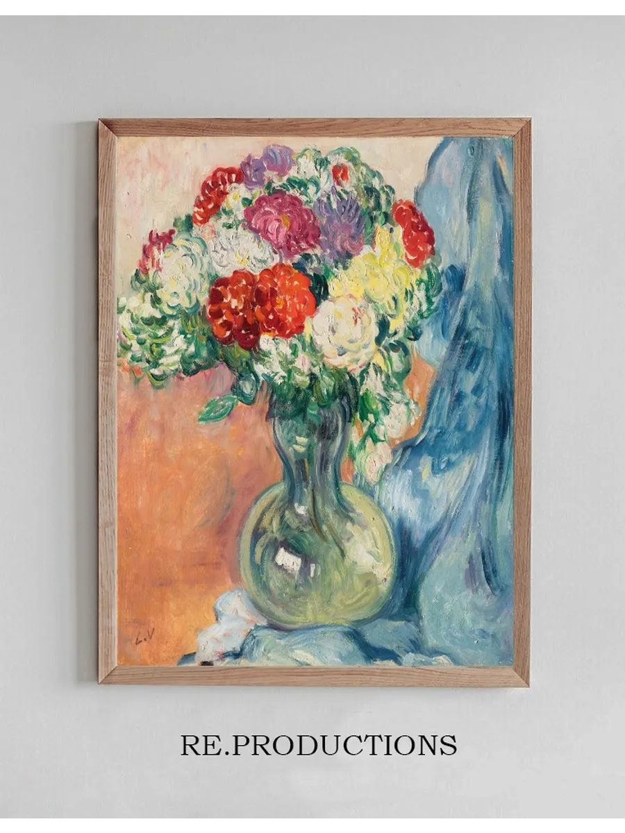 Chrysanth Mes Au Drap Bleu