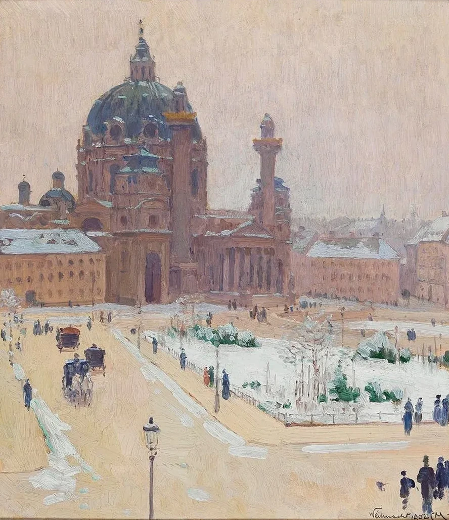 Church of St. Charles in Winter