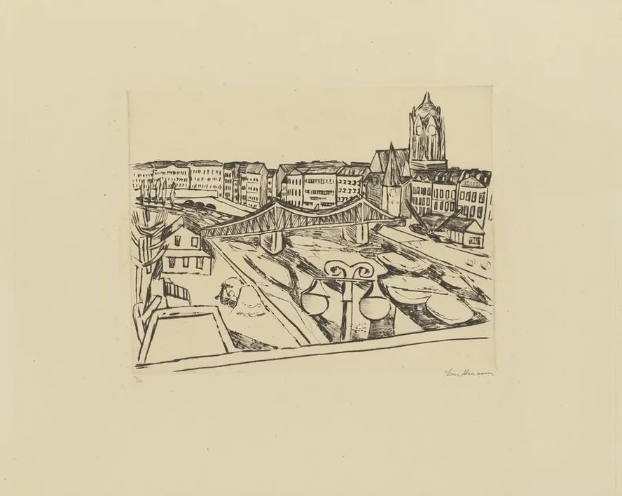 City View with Eiserner Steg (Iron Bridge)
