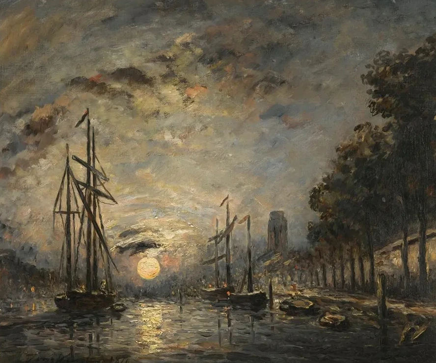 Clair De Lune Sur Un Canal, Dordrecht