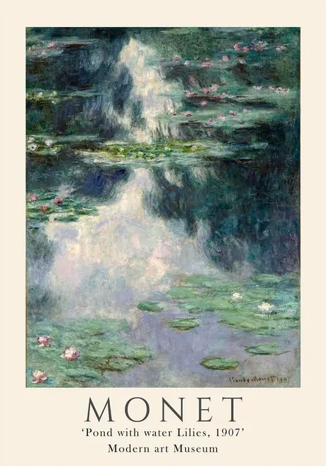 Claude Monet - Pond with Lilies