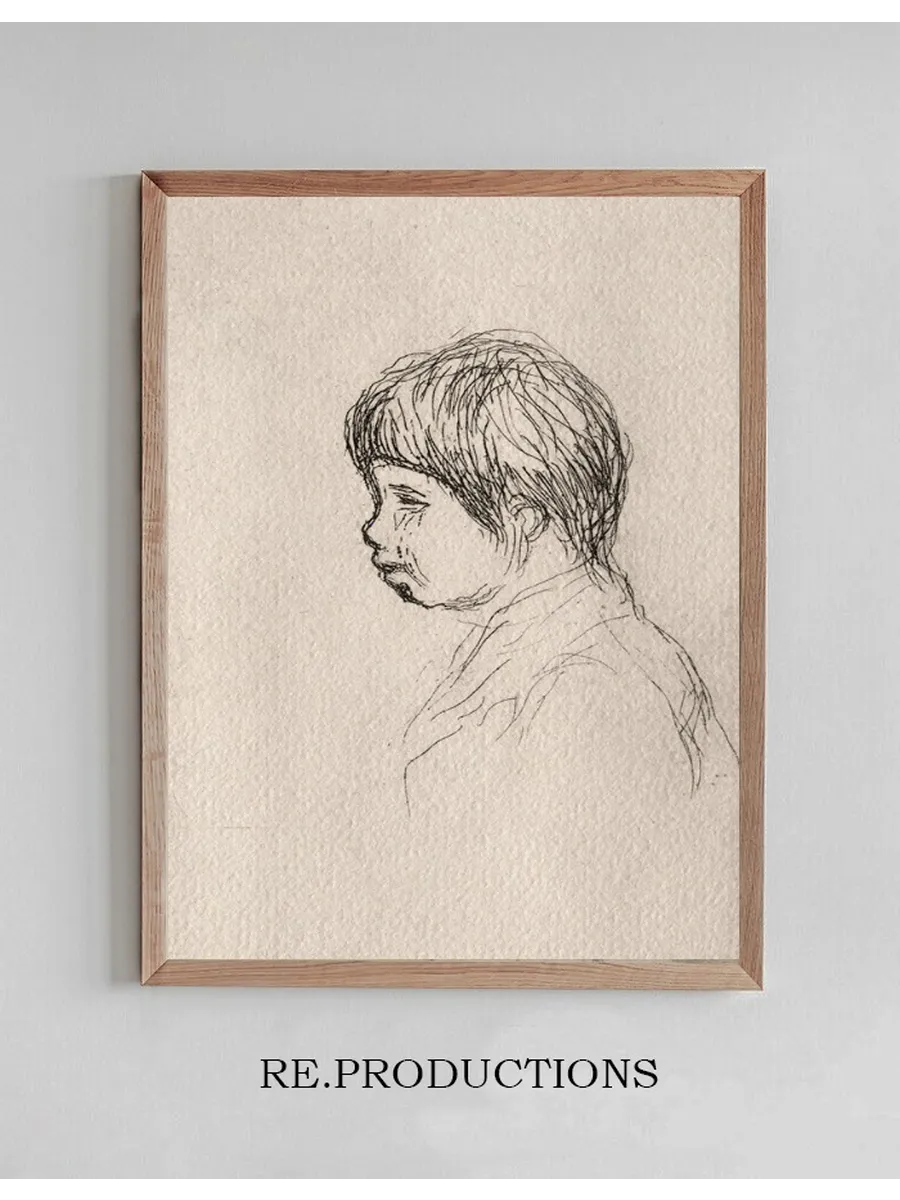 Claude Renoir, the Artist's Son, in Profile