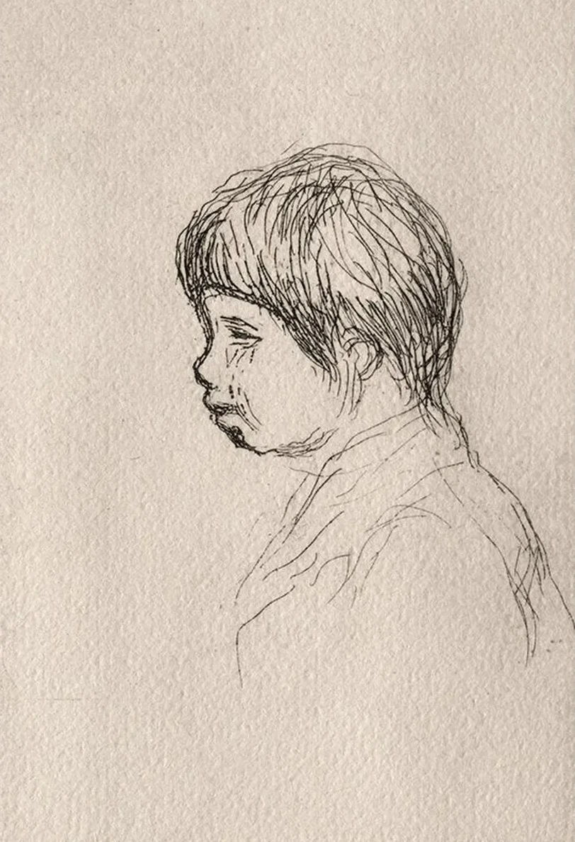 Claude Renoir, the Artist's Son, in Profile