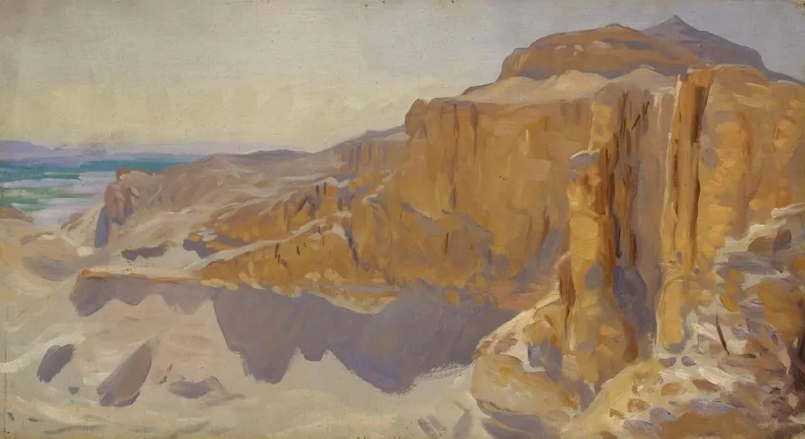 Cliffs at Deir el Bahri, Egypt