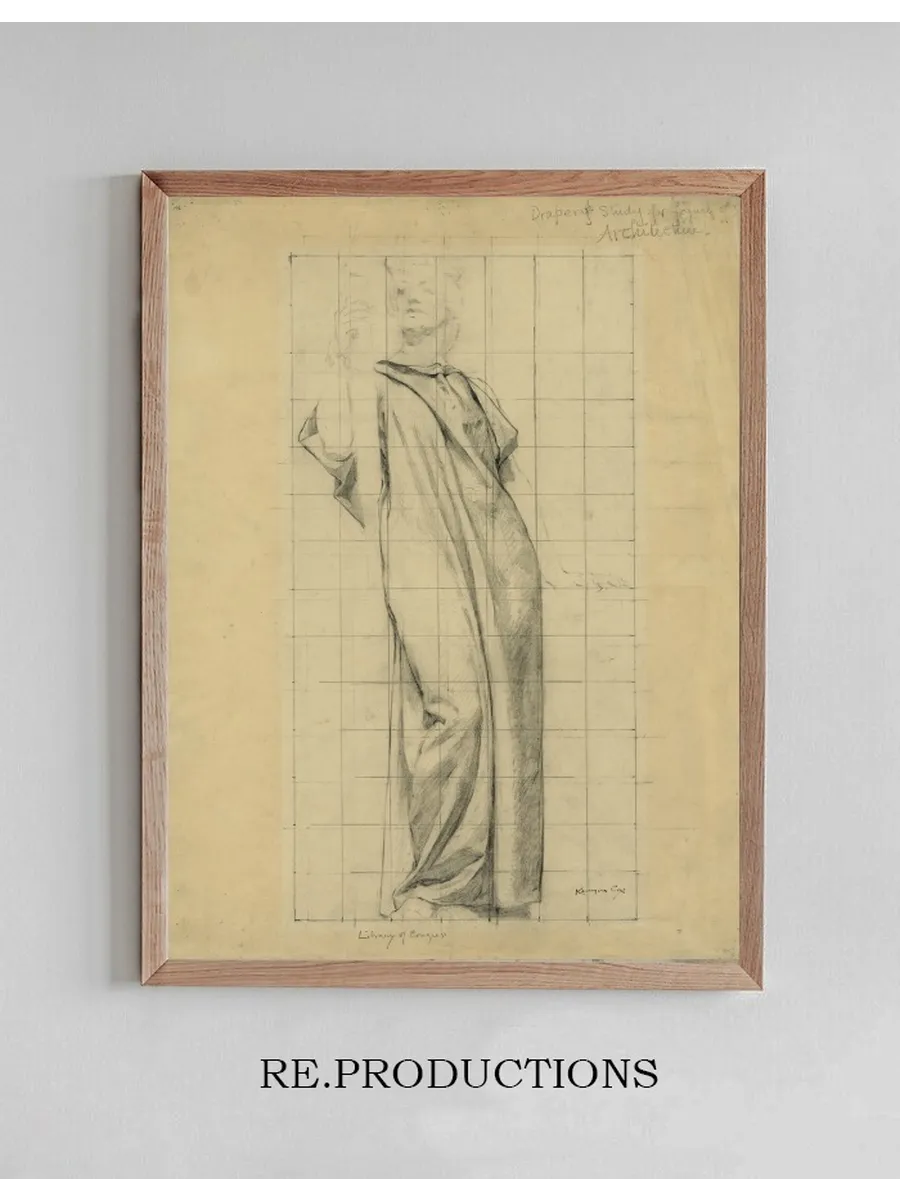 Clothed Study for Female Figure of Architecture