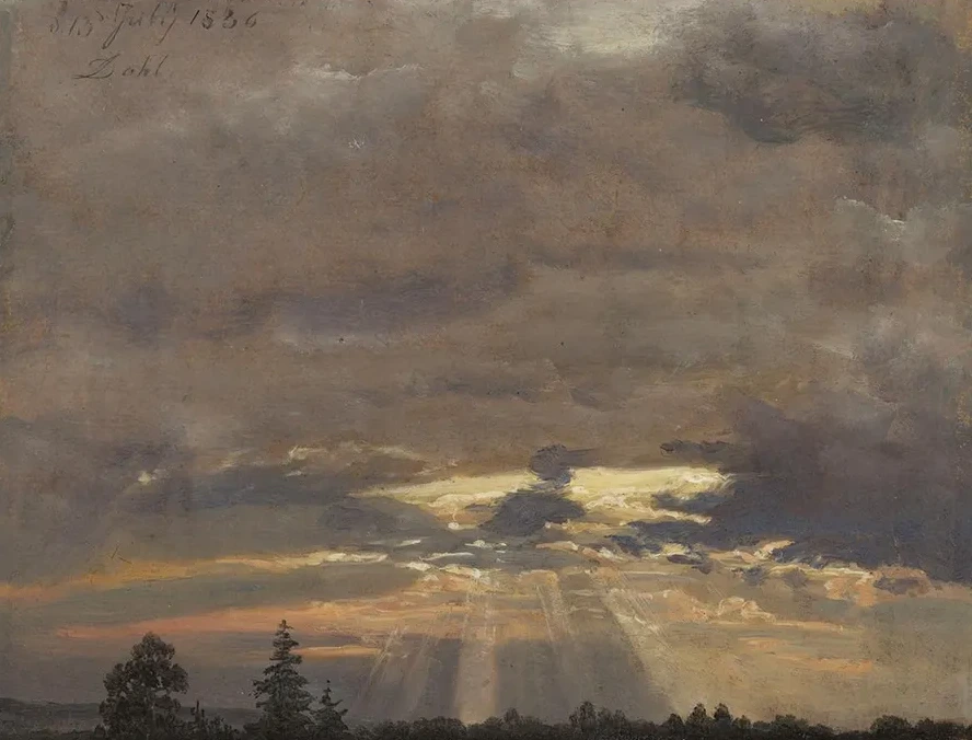 Cloud Study with Sunbeams