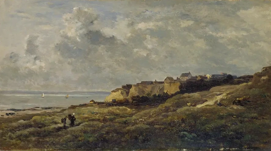 Coastal Landscape in Normandy (villerville - Sur - Mer)