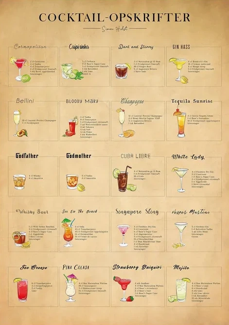 Cocktails, Papir