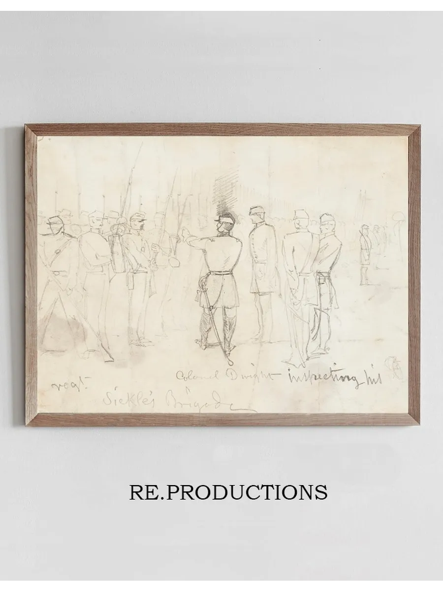 Col. Dwight Inspecting His Regiment