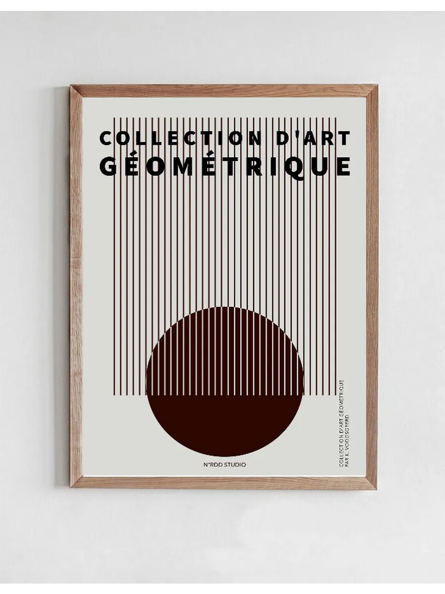 Collection D'art Geometrique Noir