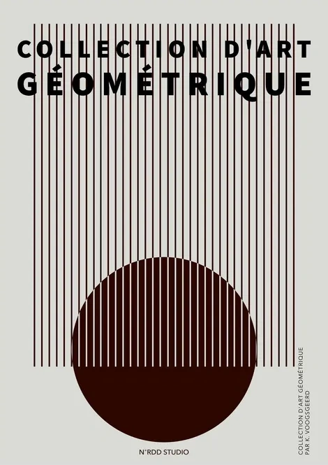 Collection D'art Geometrique Noir