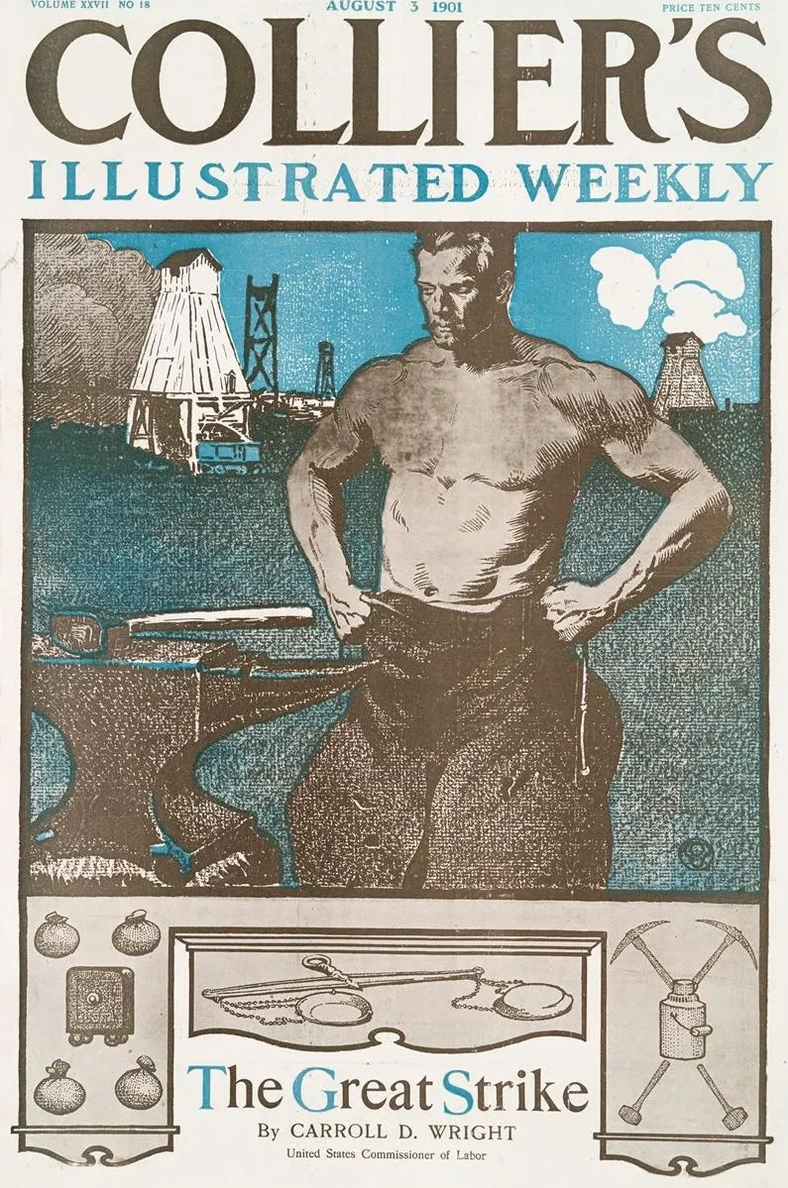 Collier's Illustrated Weekly, The Great Strike By Carrol D. Wright