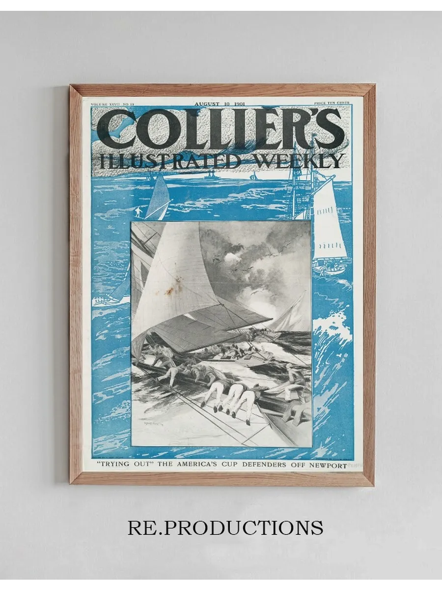 Collier's Illustrated Weekly, Trying Out The America's Cup Defenders Off Newport
