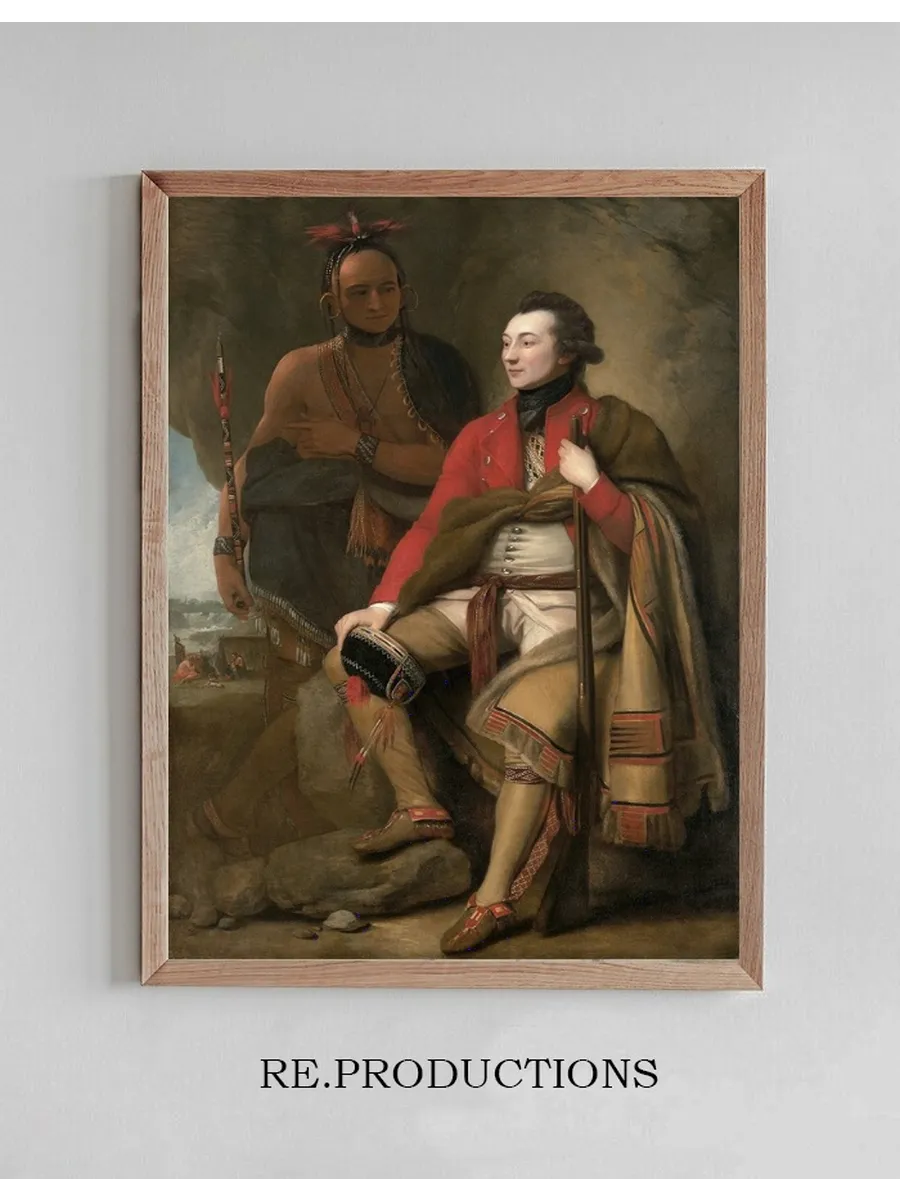 Colonel Guy Johnson and Karonghyontye (Captain David Hill)