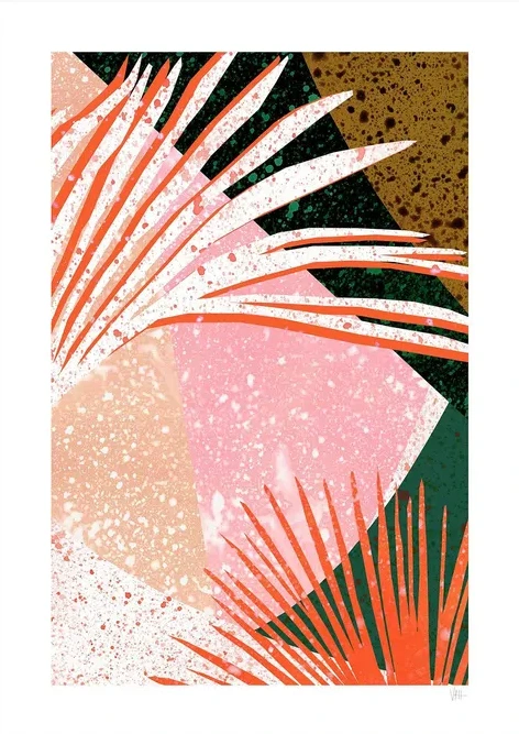 Colourful Terrazzo Leaf 1 of 3