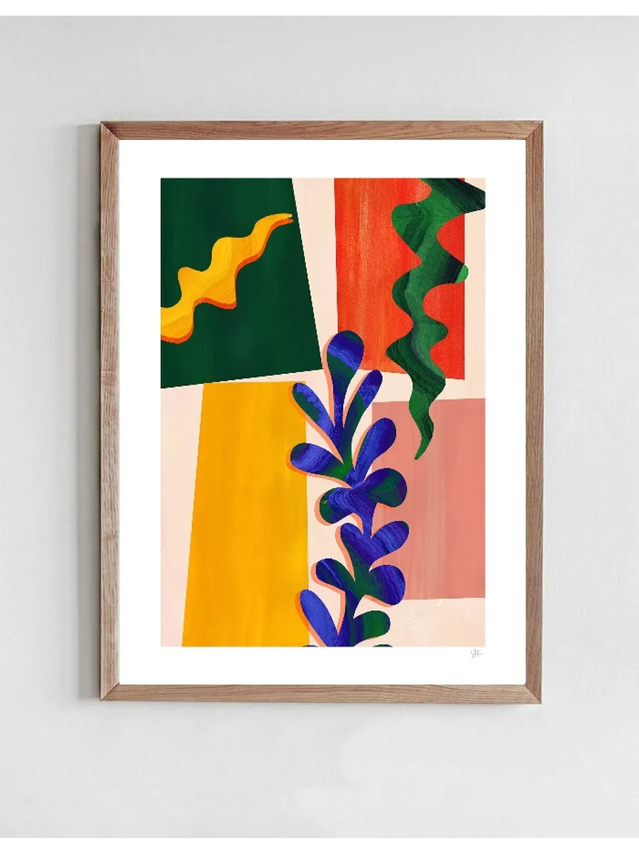 Colourful Abstract Leaf 1 of 3