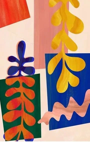 Colourful Abstract Leaf 2 of 3