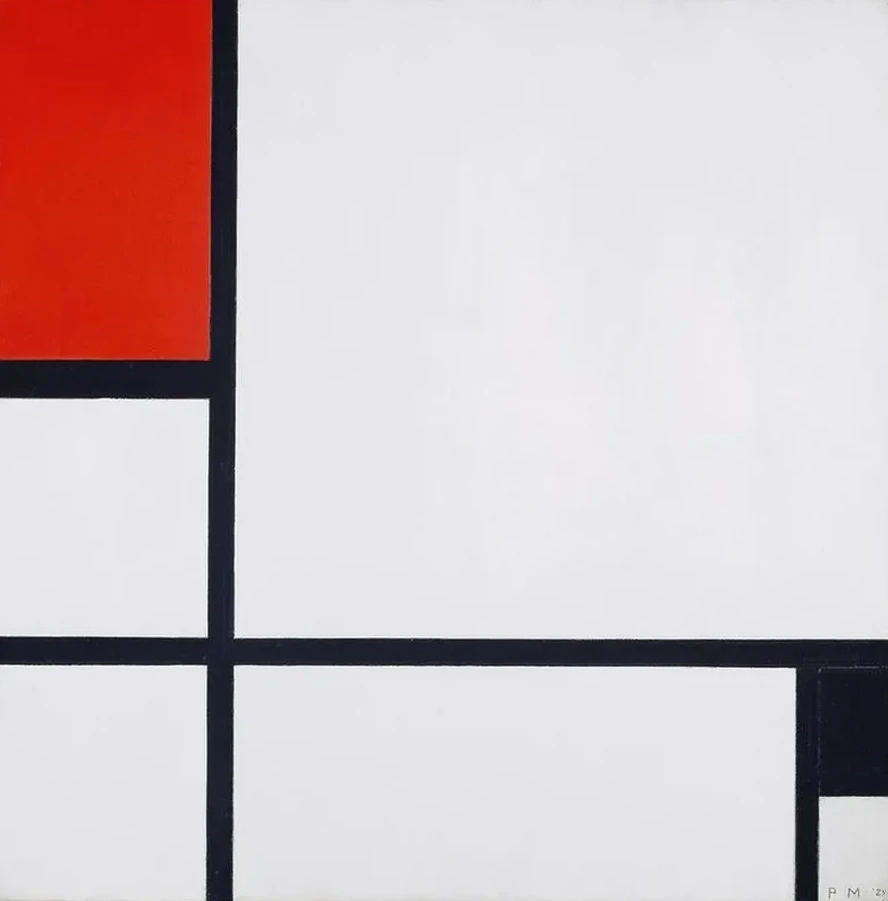 Composition No. I, with Red and Black