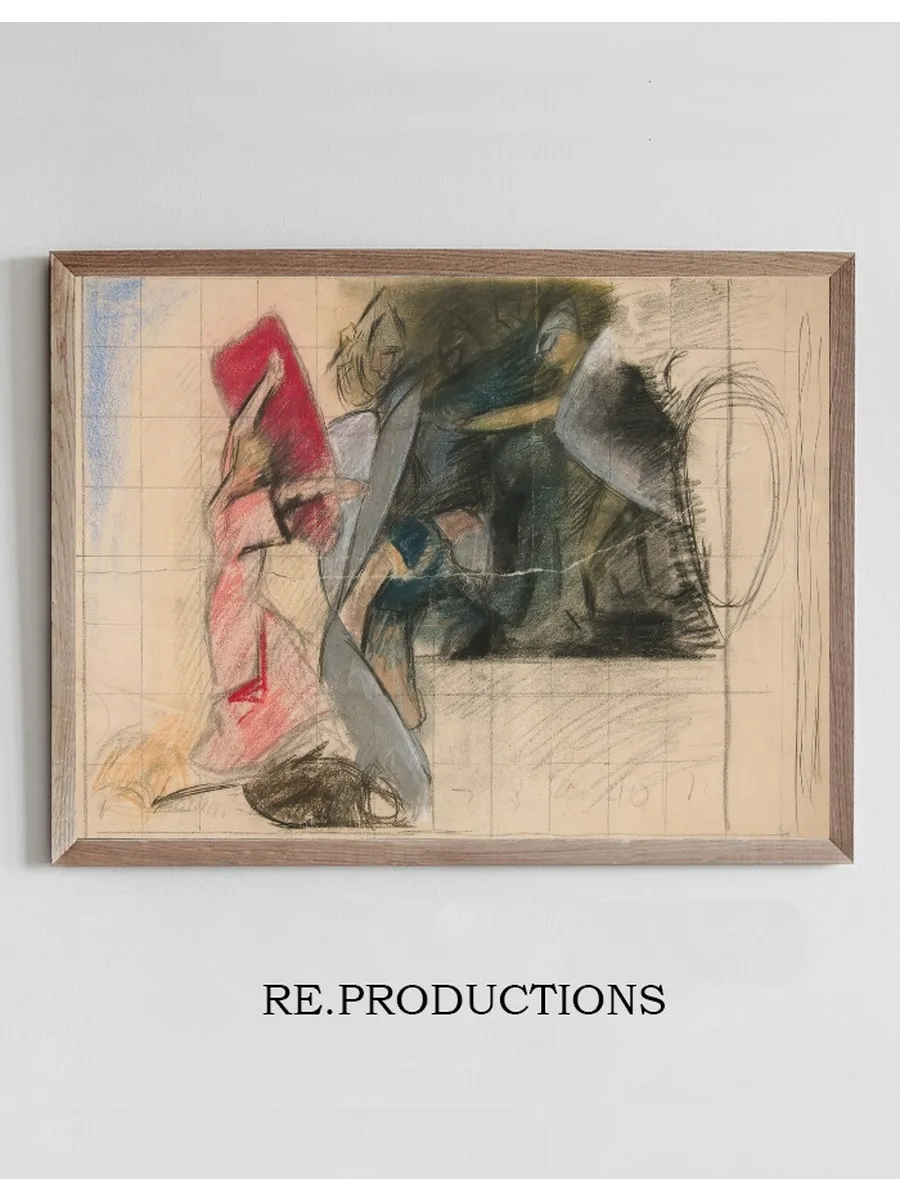 Composition Study for Seven Deadly Sins in the Quest of the Holy Grail Mural Series at Boston Public Library