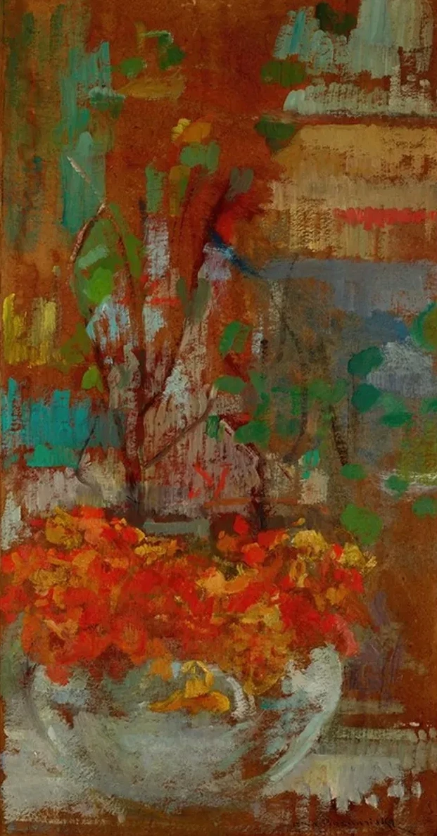 Composition with Nasturtiums