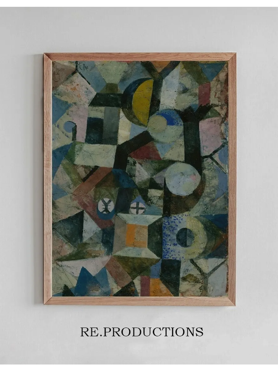 Composition with the Yellow Half - Moon and the Y