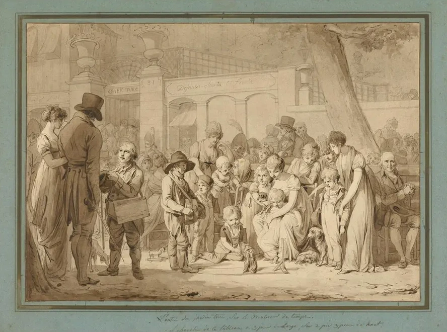 Compositional Drawing for Entrance to the Jardin Turc