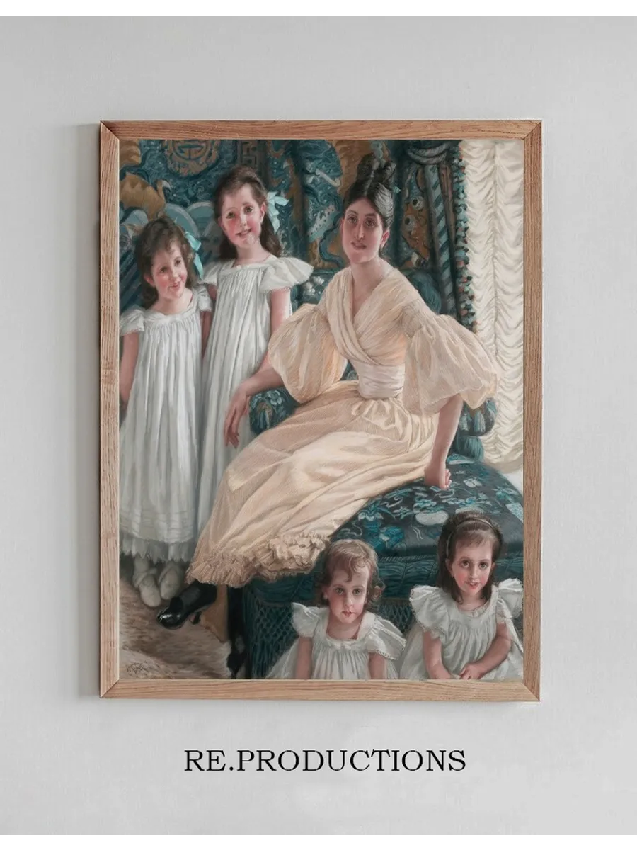 Comtesse d Yanville and Her Four Children