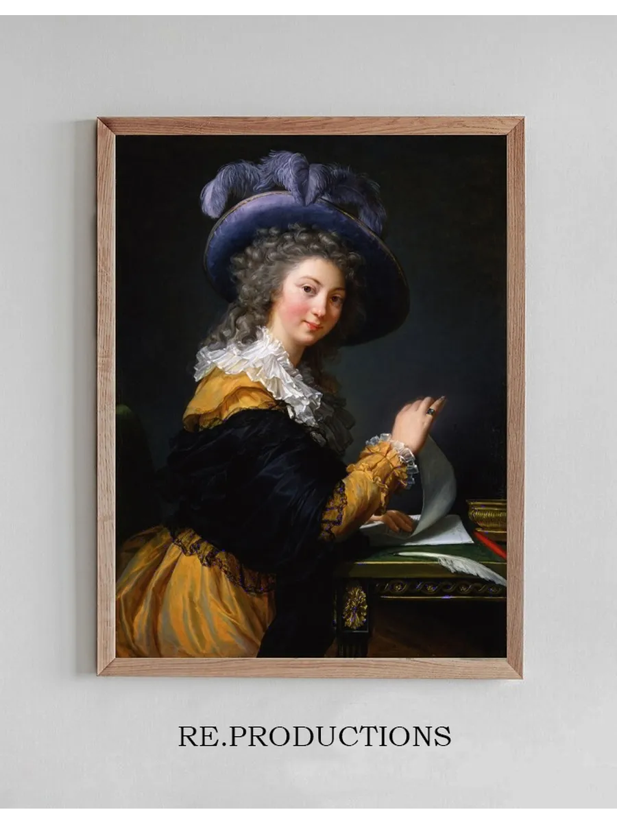 Comtesse de C R's Former Title (from 1963 to 1992) - Lady Folding a Letter