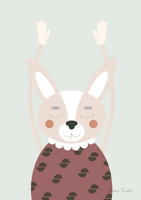 Concert in the Forest Pink Rabbit