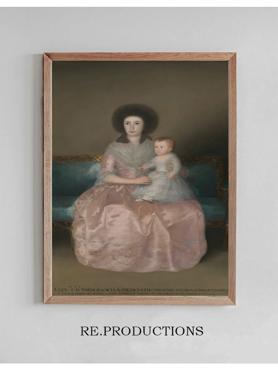 Condesa de Altamira and Her Daughter, Mar a Agustina