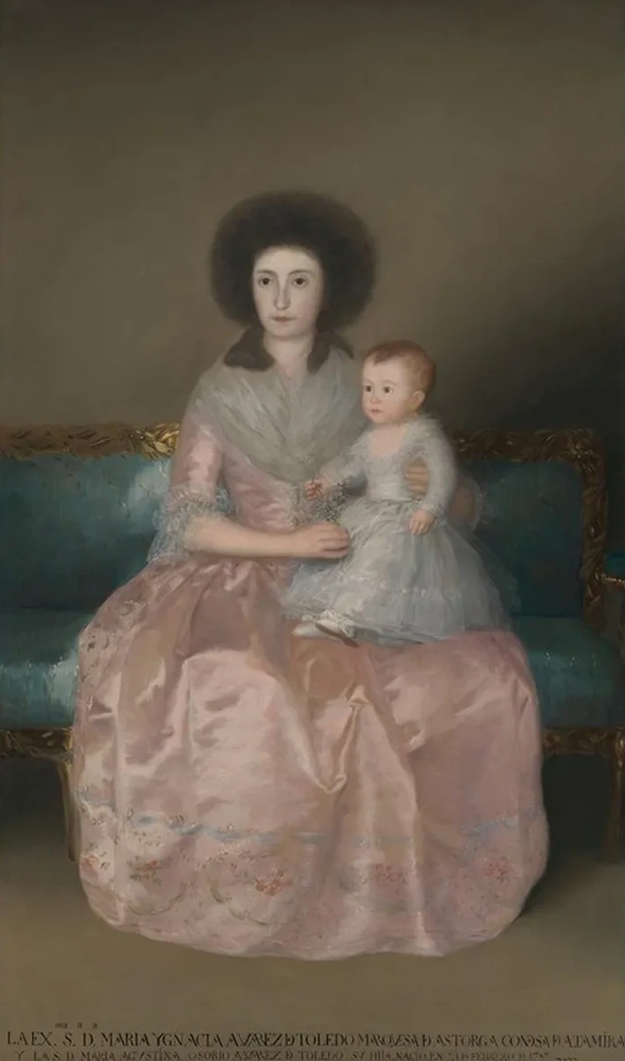 Condesa de Altamira and Her Daughter, Mar a Agustina