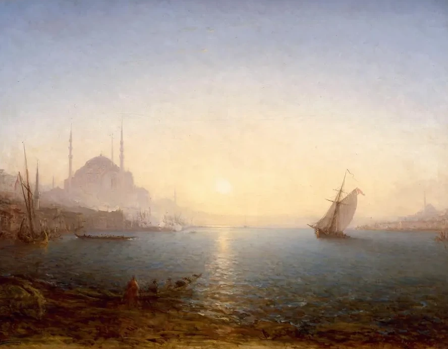 Constantinople, Sainte - Sophie Au Soleil Levant