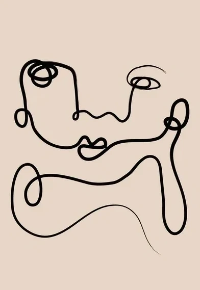 Continuous Line Face