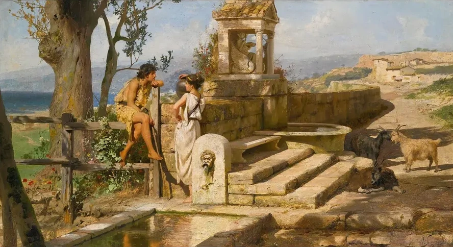 Conversation by the Spring