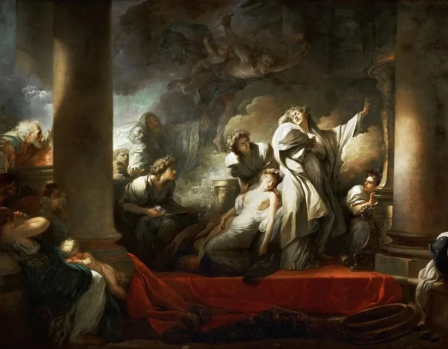 Coresus Sacrificing Himself To Save Callirhoe