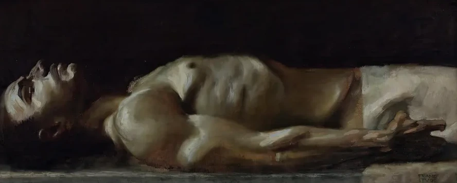 Corpse of Christ, Oil Study for the Piet