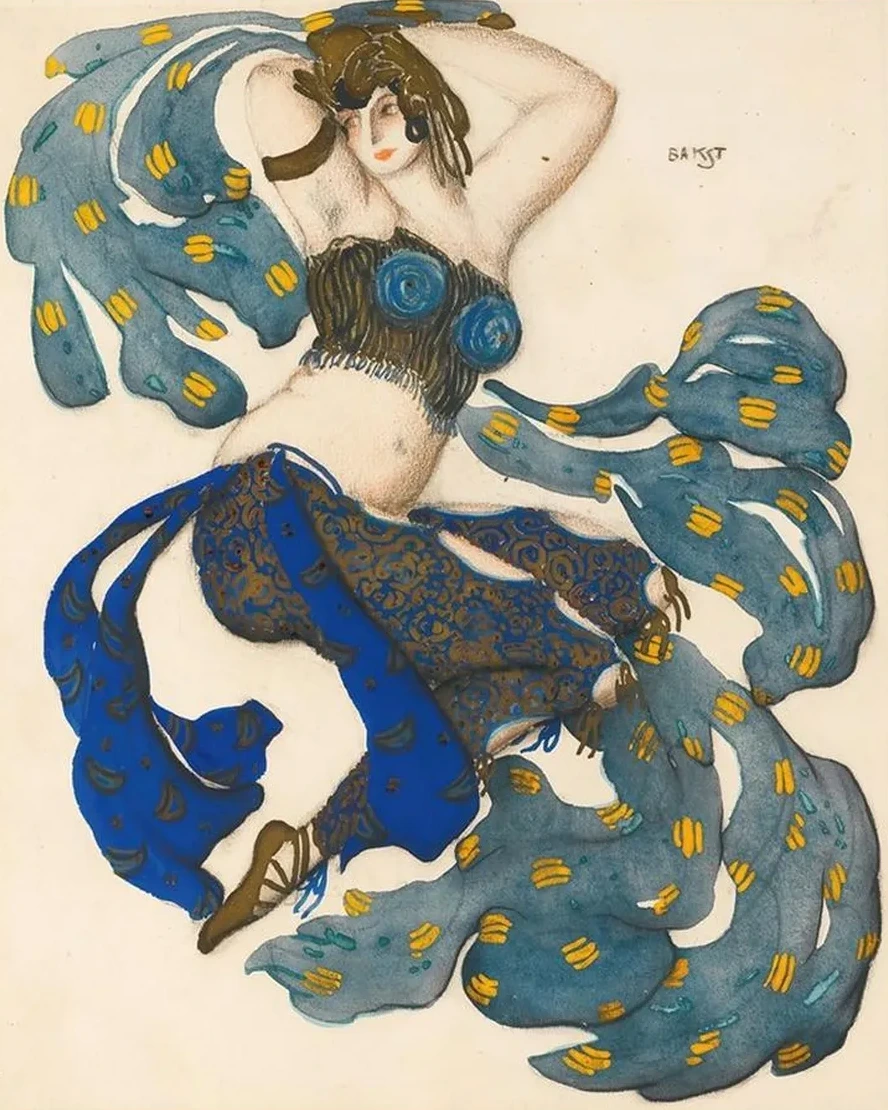 Costume Design For An Odalisque In Sheherezade
