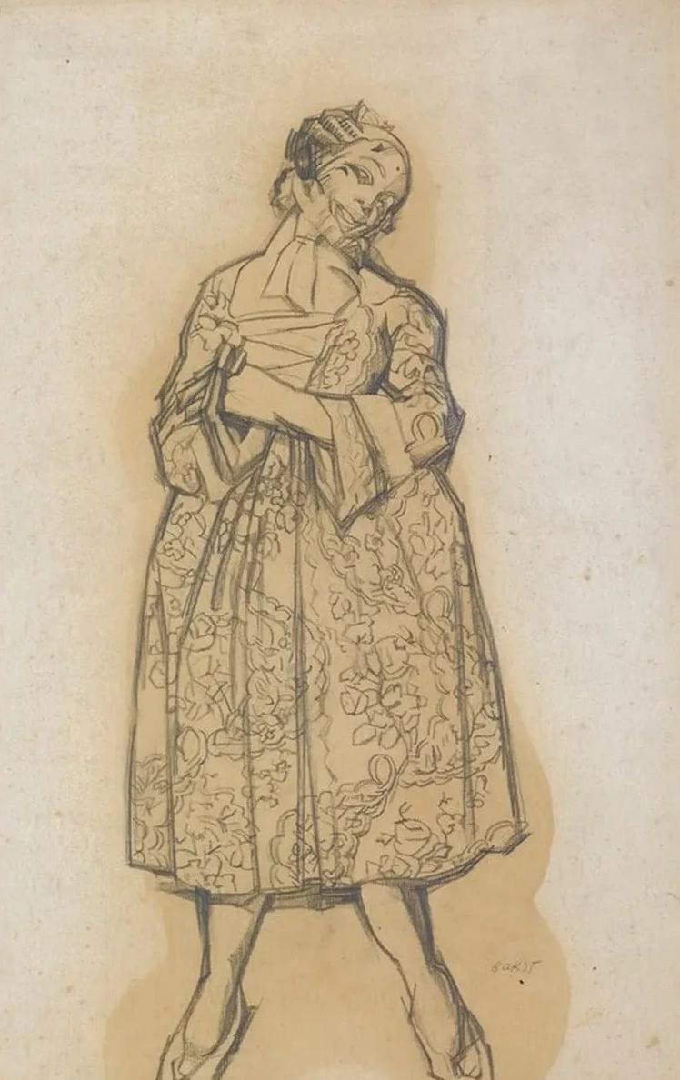 Costume Design For Doroth e From Les Femmes De Bonne Humeur