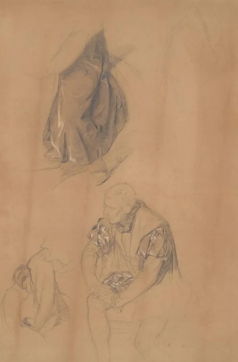 Costume Studies for the Figure of Sigismund II Augustus in the Painting Death of Barbara Radziwi