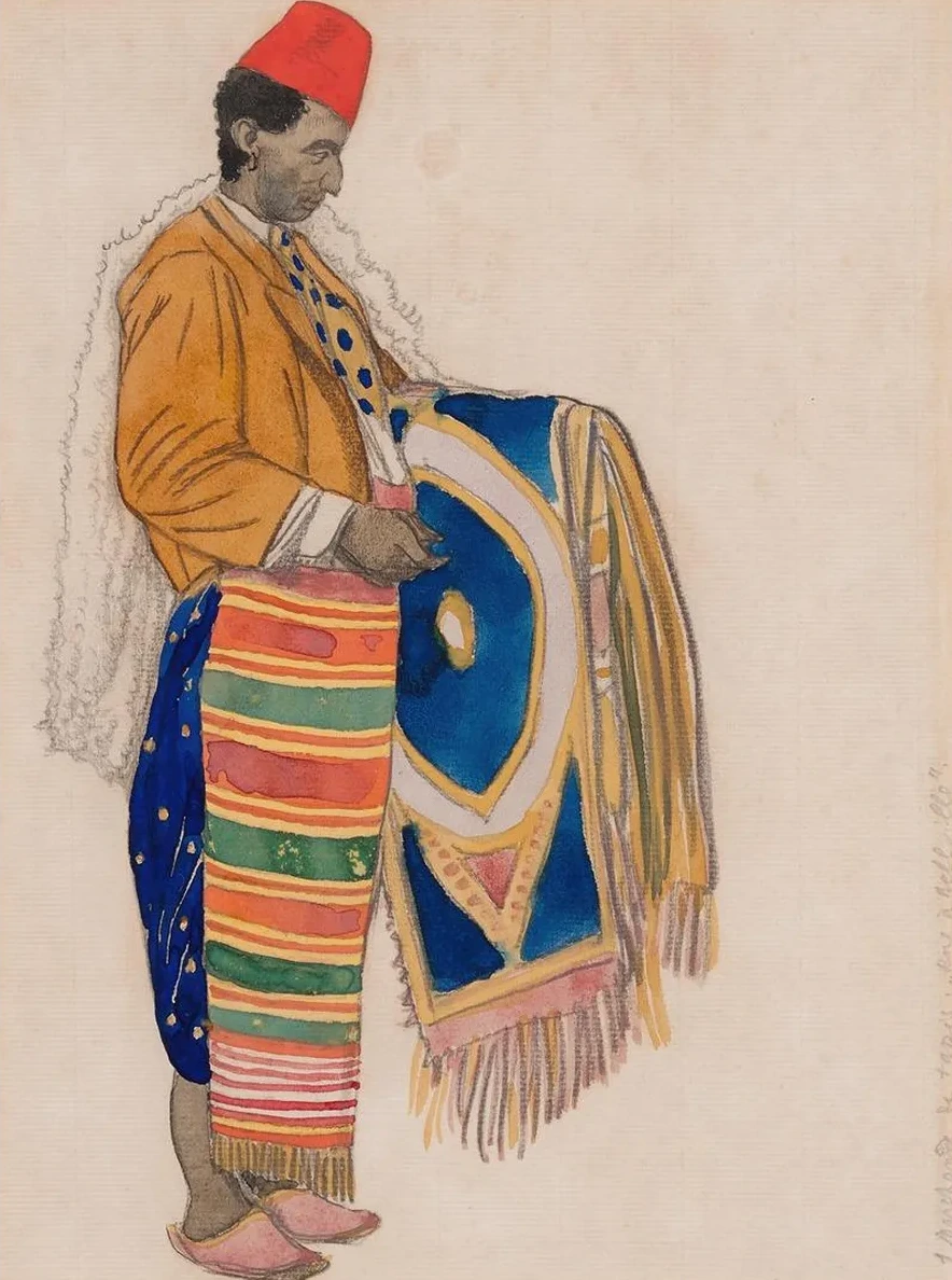 Costume Design for Aladin Ou la Lampe Merveilleuse le Marchand de Tapis