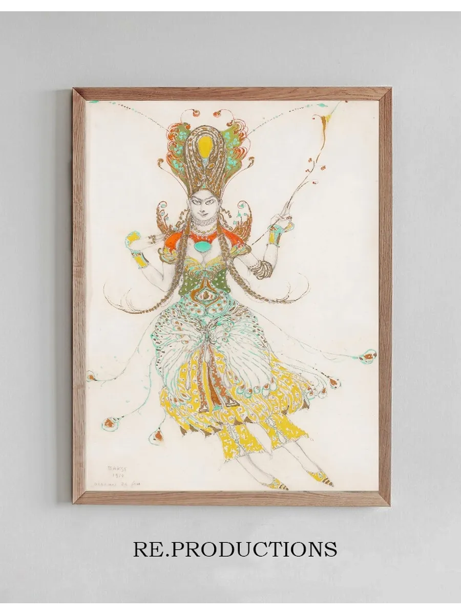 Costume design for Tamara Karsavina as L Oiseau de Feu