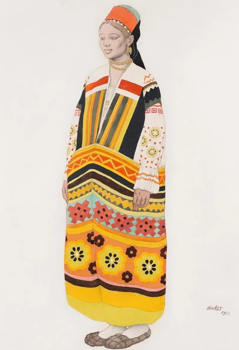 Costume Design for a Young Peasant Girl