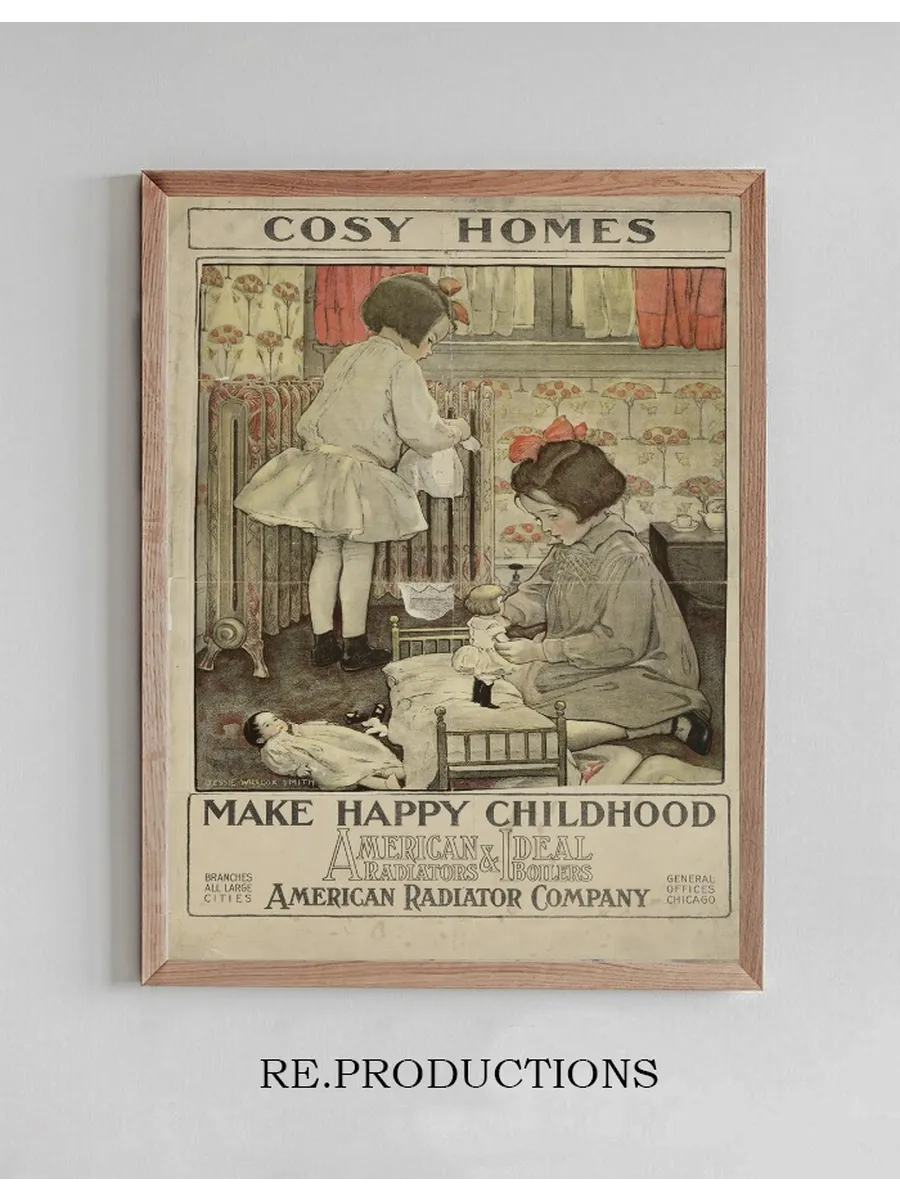 Cosy Homes Make Happy Childhood American Radiators & Ideal Boilers