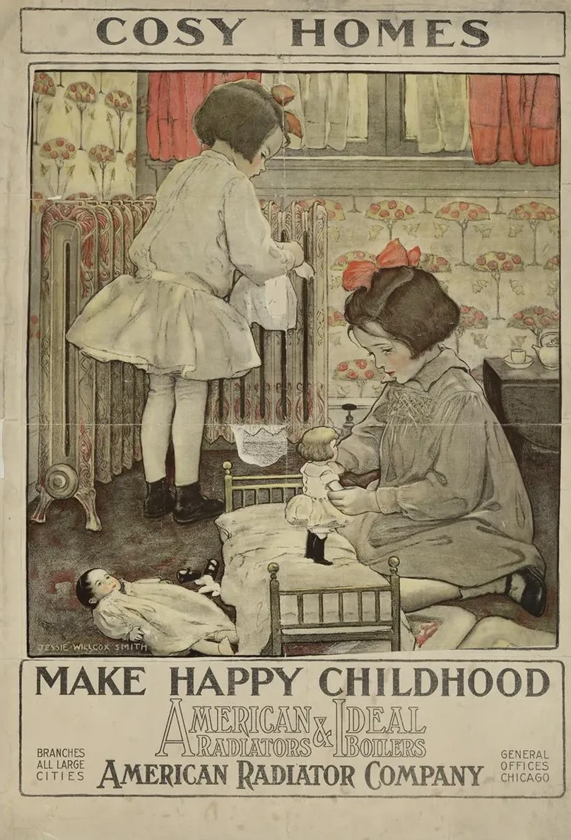 Cosy Homes Make Happy Childhood American Radiators & Ideal Boilers
