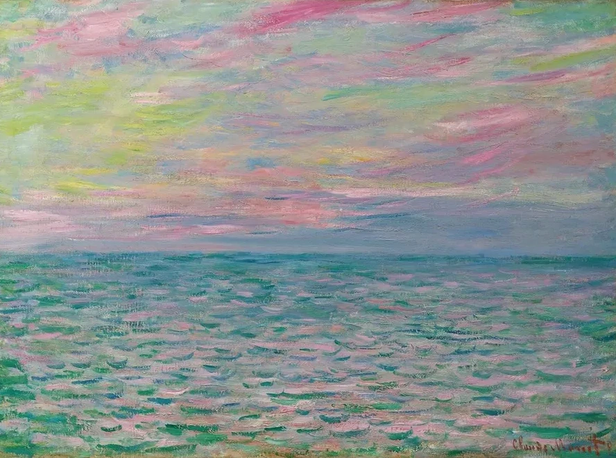 Coucher De Soleil Pourville, Pleine Mer