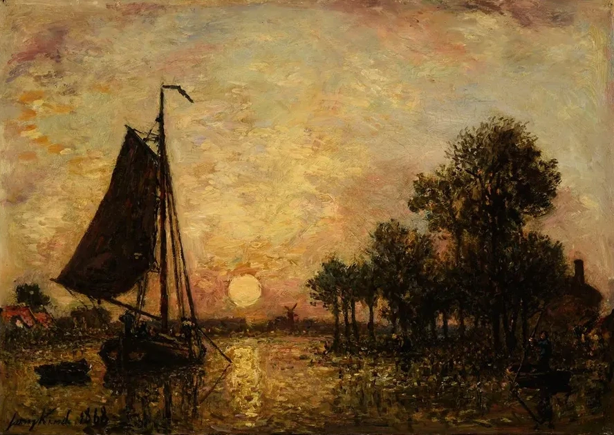 Coucher de Soleil En Hollande