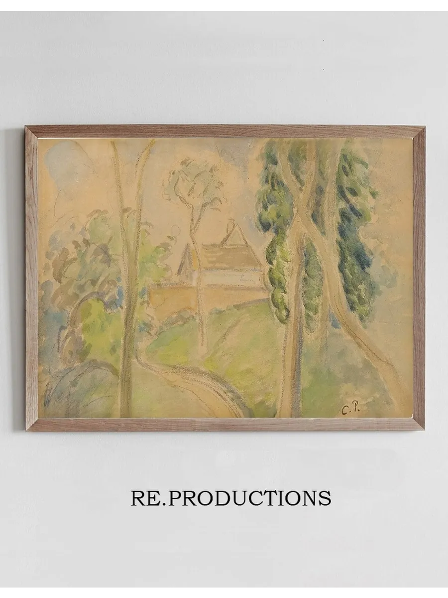 Country Scene with a House Along a Road